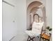 Bedroom featuring mural, soft lighting, neutral colors, hardwood floors and closet at 1558 4Th St # 208, Sarasota, FL 34236