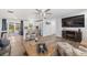Bright and airy living area flowing into kitchen, perfect for entertaining at 1600 Maryknoll Rd, Englewood, FL 34223