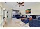 Comfortable living room with modern decor and access to outdoor patio at 20176 Tesoro Dr, Venice, FL 34293