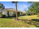 Beautiful backyard with lush lawn and mature landscaping providing privacy at 2292 Harrier Way, Nokomis, FL 34275