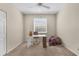 Neutral office with desk, chair and comfy purple lounge cushion at 2292 Harrier Way, Nokomis, FL 34275