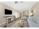 Inviting living area with a kitchen view, promoting an open and connected living space at 8403 Placida Rd # 205, Placida, FL 33946