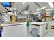 Well-organized garage with ample workspace and storage cabinets at 13452 High Springs Ave, Port Charlotte, FL 33981