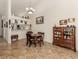 Elegant dining room with a view of the kitchen, perfect for entertaining guests and Gathering gatherings at 432 Sunset Lake Blvd # 205, Venice, FL 34292