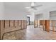 Bright living room with exposed framing, ready for remodeling and customization at 500 Park S Blvd # 62, Venice, FL 34285