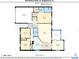 Detailed floor plan showcasing the layout of the home, including room dimensions and overall square footage at 500 Wekiva River Ct # 129, Englewood, FL 34223