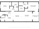 Detailed floorplan featuring two bedrooms, screened balcony, and a spacious living room at 5725 Greenwood Ave # 1201, North Port, FL 34287