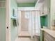 Walk in shower with glass and tile enclosure at 839 Wexford Blvd # 839, Venice, FL 34293