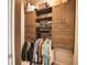 Spacious closet with built-in shelving and hanging racks for optimal organization at 863 Southland Rd, Venice, FL 34293