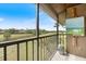 Screened-in balcony featuring a golf course view, decorative tile floor, and seating at 925 Capri Isles Blvd # 4, Venice, FL 34292