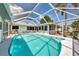 Beautiful screened-in pool area featuring a sparkling pool, bright deck, and access to the lush backyard at 1281 Wilson Dr, Englewood, FL 34224