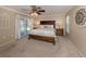 A main bedroom leading to an outside pool offers a door to paradise and relaxation at 1340 Olympia Rd, Venice, FL 34293