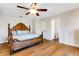 Main bedroom with a ceiling fan and an ensuite bathroom at 1657 Bayshore Dr, Englewood, FL 34223