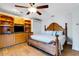Main bedroom with built in storage and accent lighting at 1657 Bayshore Dr, Englewood, FL 34223