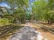 Long tree-lined driveway leading up to a home at 202 Laurel Oaks Rd, Nokomis, FL 34275
