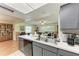 A kitchen shows an island with an open layout at 2641 Hyde Park St, Sarasota, FL 34239