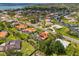 Aerial view of a waterfront community with boat docks and canals at 403 Picasso Dr, Nokomis, FL 34275