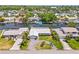 Aerial view of a home on a waterfront canal, showcasing its prime location at 4255 13Th Ne Ln, St Petersburg, FL 33703
