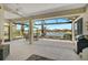 Covered patio with view of lake at 4321 Via Del Santi Dr, Venice, FL 34293