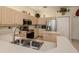 Well-lit kitchen featuring stainless steel appliances and ample counter space at 615 May Apple Way, Venice, FL 34293