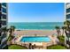 Exterior view of the pool and beach at 627 Alhambra Rd # 1103, Venice, FL 34285