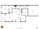 Schematic floor plan showing layout of bedrooms, living area, eat-in kitchen, garage, and screened porch in a 1420 sq ft home at 9413 Carnaby Dr, Venice, FL 34293