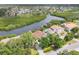 Gorgeous aerial view showcases waterfront properties with lush greenery and stunning water views at 1500 Lemon Bay Dr, Venice, FL 34293