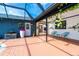 Brick patio offering outdoor seating, lighting, and decor at 23 Tiffany St, Englewood, FL 34223