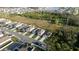 Aerial view showcasing modern homes with well-kept lawns in a Gathering-friendly neighborhood at 4907 Wedgeleaf Way, Palmetto, FL 34221