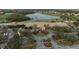 Aerial view of a lavish clubhouse with a grand entrance, parking, and palm-lined landscaping at 115 Babbling Brook Run, Bradenton, FL 34212