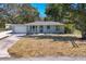 Charming single-story home with a well-manicured lawn and fresh landscaping enhancing its curb appeal at 203 Palm Ave, Nokomis, FL 34275