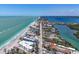 Beautiful aerial view of the beachfront condos with water views and pristine location at 2405 N Beach Rd # 4, Englewood, FL 34223