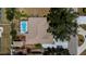 Aerial view of a single-Gathering home featuring a screened-in pool and a well-maintained roof at 271 Manor Rd, Venice, FL 34293