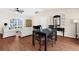 Open-concept space with living and dining areas, featuring modern decor at 511 Porpoise Rd, Venice, FL 34293