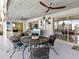 Inviting outdoor patio with comfortable seating and indoor/outdoor flow at 608 Apalachicola Rd, Venice, FL 34285