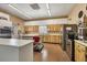 The clubhouse kitchen has stainless steel appliances and plenty of cabinet space at 680 Circlewood Dr # W3, Venice, FL 34293