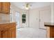 Eat in kitchen with tile flooring, and a bay window providing lots of natural light at 799 Harrington Lake N Dr # 73, Venice, FL 34293