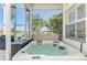 Hot tub offering views of the golf course at 854 Blue Crane Dr, Venice, FL 34285