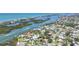 Attractive aerial view of waterfront homes and canals with direct access to the open ocean at 120 Villa Dr # 120, Osprey, FL 34229