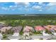 Expansive aerial view of homes within a beautiful community with lush, mature landscaping at 1241 Creek Nine Dr, North Port, FL 34291