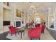 A luxurious lounge area features comfortable seating, a fireplace, and stylish decor for residents at 13872 Rinuccio St, Venice, FL 34293