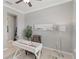 Bright office space with white desk, neutral walls, and stylish decor at 13872 Rinuccio St, Venice, FL 34293
