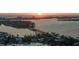 Beautiful aerial view of neighborhood waterways and bridge near this home at 1629 Siesta Dr, Sarasota, FL 34239