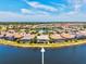 Aerial photo showcasing the location of this lakeside residence within a beautiful community at 20126 Elegante Ct, Venice, FL 34293