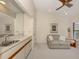 Bonus room with extra sink and counter space, and a sitting area with natural light at 229 Southampton Drive # 290, Venice, FL 34293