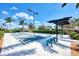 Outdoor bocce ball courts with shaded seating at 23494 Copperleaf Dr, Venice, FL 34293