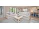 Bright living room with neutral tones, a cozy seating arrangement, and views of the outdoor space at 264 Caserta Ct, Nokomis, FL 34275