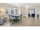 Bright dining area featuring a modern light fixture and lots of natural light at 268 Ibiza Loop, Venice, FL 34292