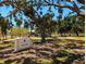 Scenic view of Venezia Park with lush greenery, walking paths, and a welcoming entrance sign on a sunny day at 337 Harbor S Dr, Venice, FL 34285