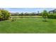 Expansive backyard with green lawn and scenic water views, offering a peaceful and private setting at 5585 Semolino St, Nokomis, FL 34275